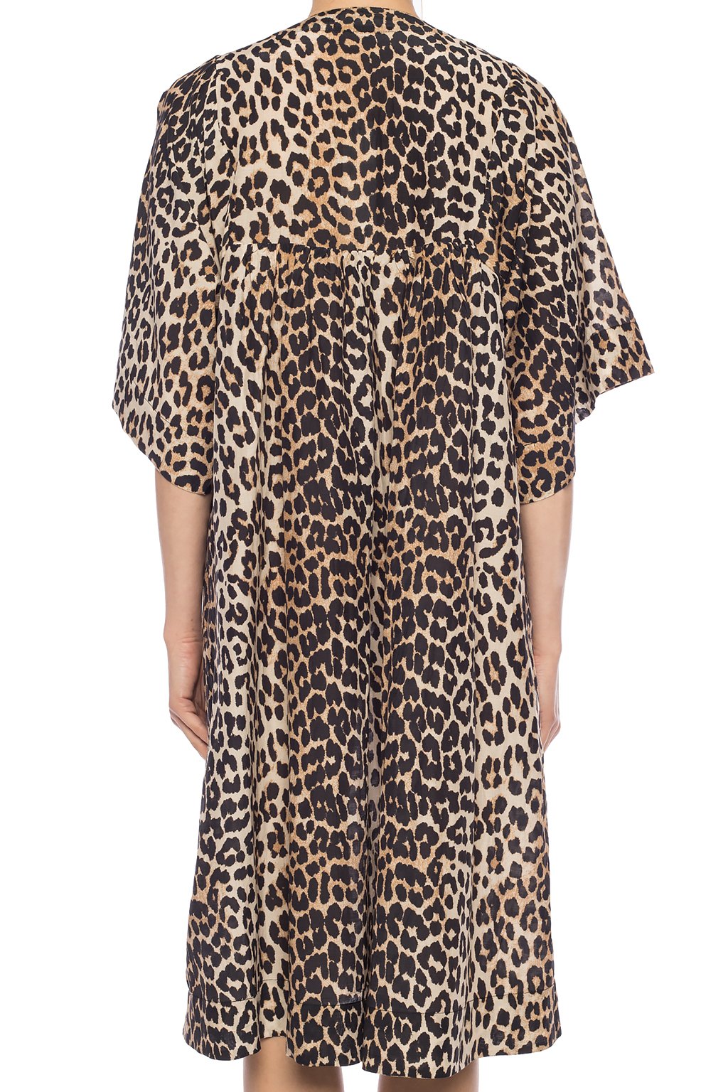 Brown Leopard print dress Ganni - Vitkac Canada